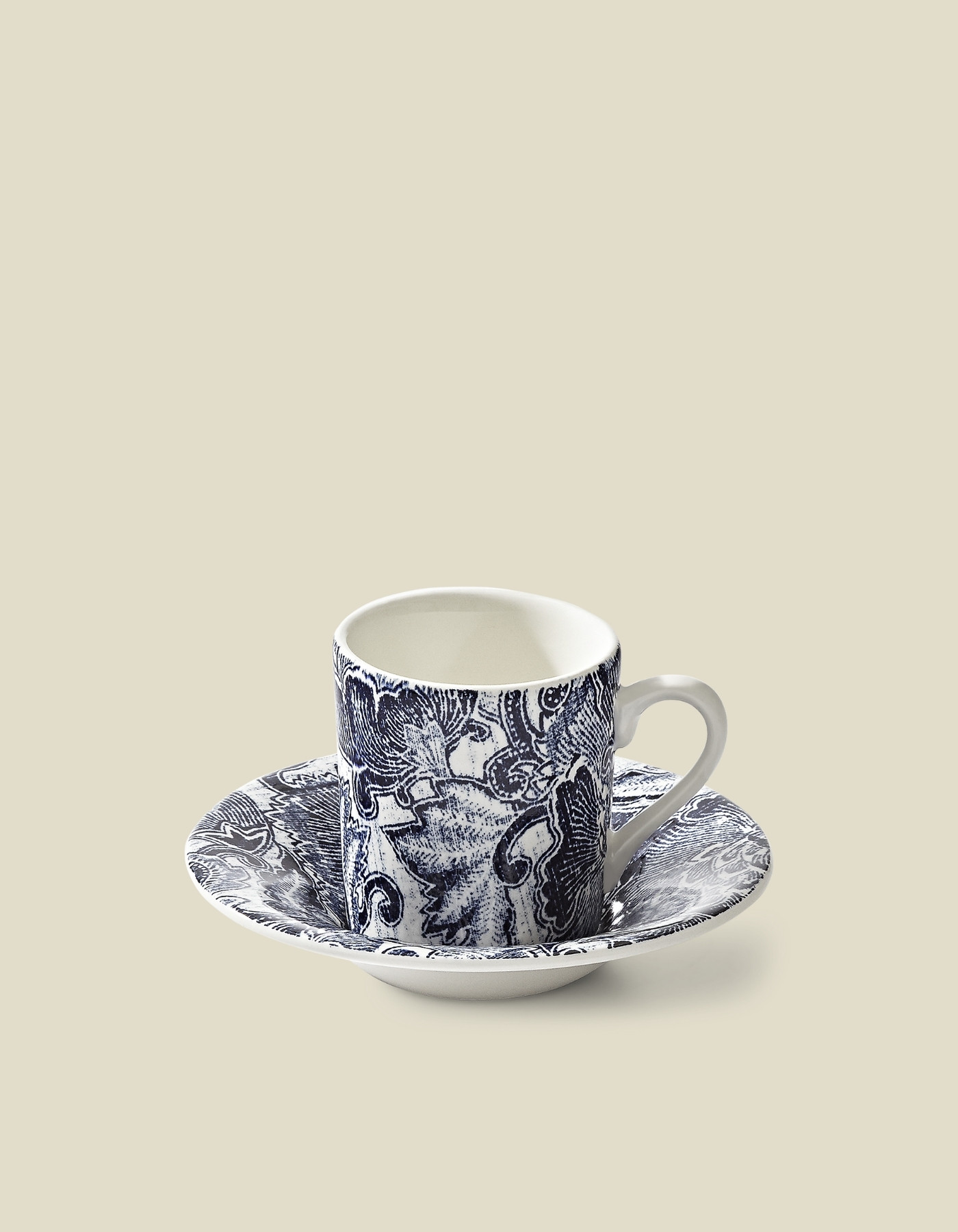 Faded Peony Espresso Cup & Saucer