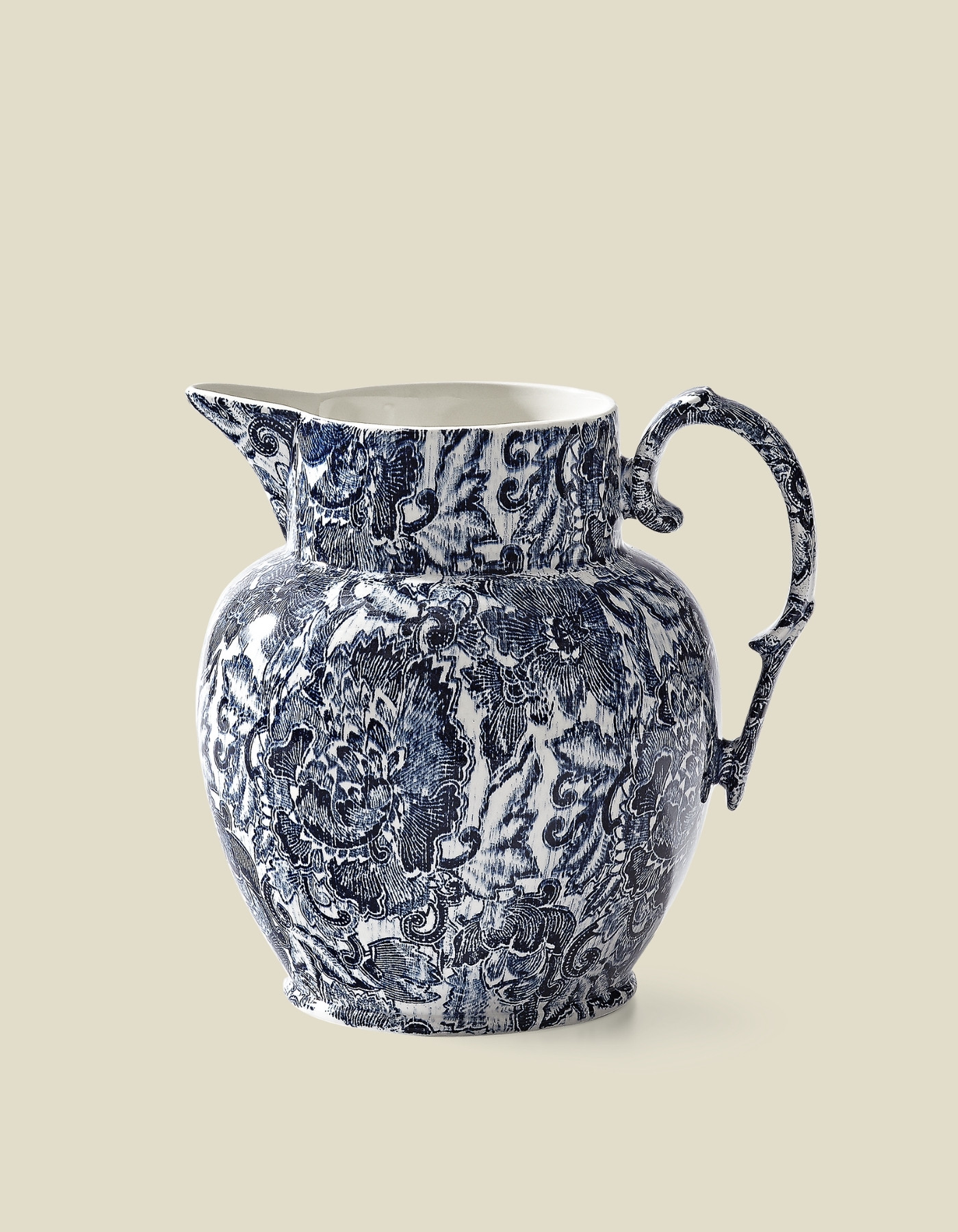Faded Peony Etruscan Pitcher